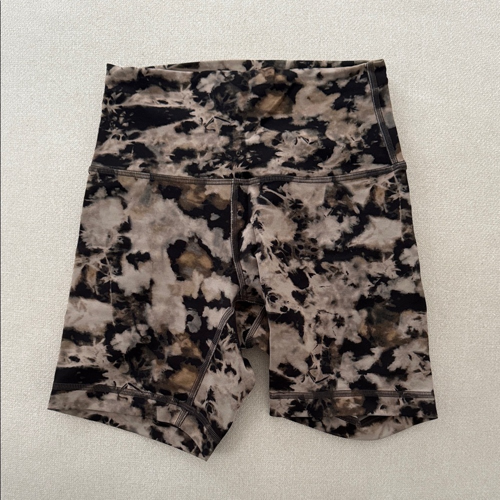 lululemon athletica Black and Brown Bike Shorts